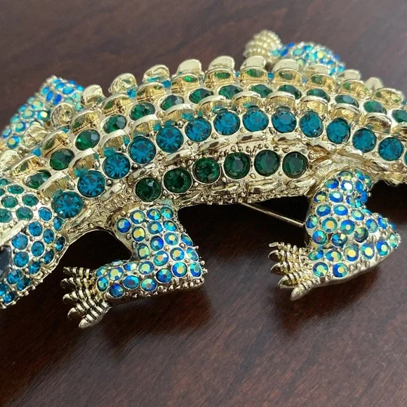 Oversized Gator Brooch/Pendant - Picture 2 of 5